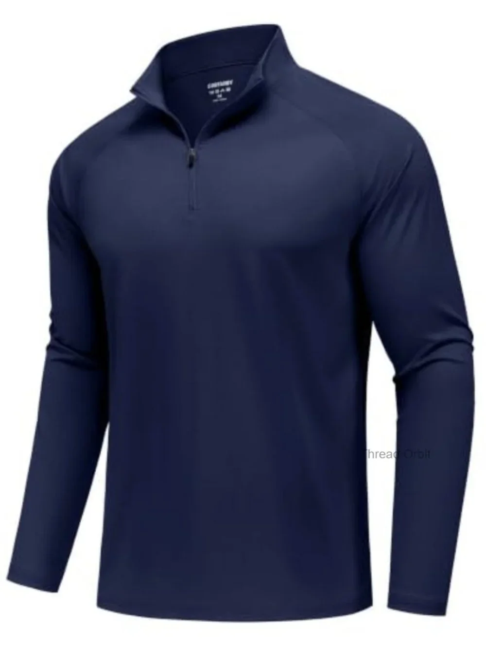 Men's Quarter Zip Athletic Pullover Long Sleeve Lightweight 4-Way Stretch UPF